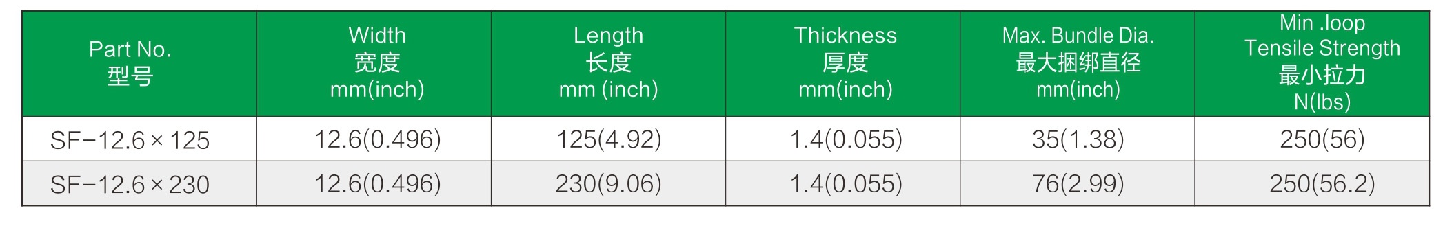 尼龙双头固定扎带